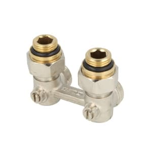 Узел нижнего подключения Standard Line E1/50 угловой, 1/2x3/4" c ниппелями 1/2"