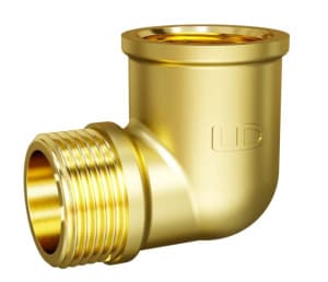 Угол 90 гр Pride DN15 (1/2") ВР/НР латунь LD