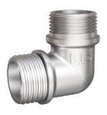 Угол 90° Pride DN20 (3/4"), НР/НР, латунь никель LD