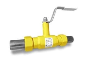 Кран шаровой 385 штуцерно-ниппельный стальной, DN32, PN40, Kvs 42 м3/ч, штуцерно-ниппельный, рукоятка, стандартнопроходной, Тmax 80°C, TEMPER, 38520