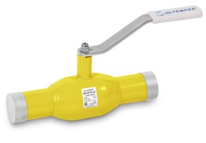 Кран шаровой 392 приварной стальной, DN80, PN25, Kvs 536 м3/ч, сварка/сварка, рукоятка, полнопроходной, Тmax 80°C, TEMPER, 39220080