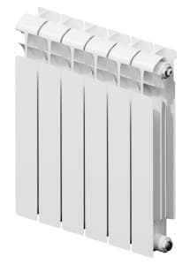 Радиатор биметалл Rifar Ecobuild Ventil 500 28 секций, подкл нижнее левое, RAL 9016 глянцевый