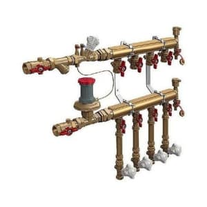 Узел коллекторный этажный с общей балансировкой тип В-3, 1"1/4 x 3/4" / 9