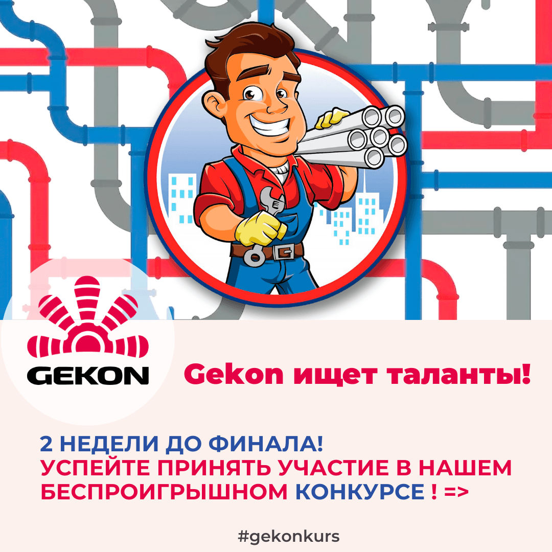 До финала Gekonkurs осталось 2 недели!