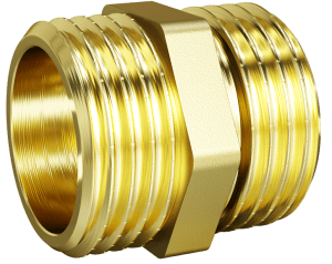Ниппель прямой LD Pride DN32, 1 1/4", НР-НР, латунь