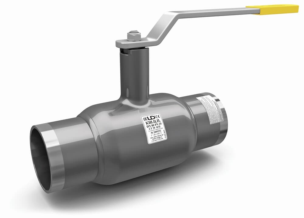 Кран шаровой LD КШЦП DN150/125, Pn25 приварка, сталь 20, рычаг