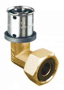 Пресс-угольник 26*3, с накидной гайкой 3/4", без покрытия FAR