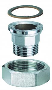 Переходник для циркуляционного насоса, 1 1/2"х1", НР, с обратным клапаном FAR