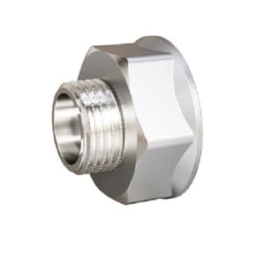 Переход DN15х10 (1/2"ВР х 3/8"НР) латунь никель