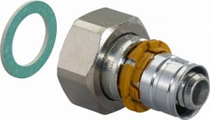 S-PRESS ШТУЦЕР С НАКИДНОЙ ГАЙКОЙ ЛАТУННЫЙ 20-G3/4"НГ '10В (Замена на  1070605)