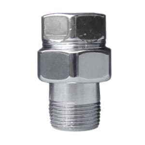Фитинг прямой трехразъемный 3/4", покрытие серебро FAR
