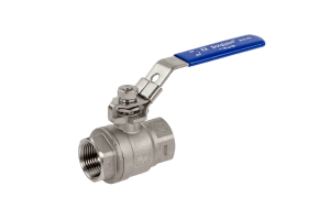 Кран шаровой резьбовой BVS-FR DN50, PN63; с рук.; Корпус-корр.ст.сталь; Шар-корр.ст.сталь AISI316; упл.R-PTFE арм. 15% Ridan