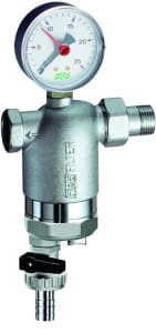 Фильтр 3/4", ВР-НР, 300 мкм, с магнитной вставкой, с манометром, Tmax: 95 °С, 25 бар FAR