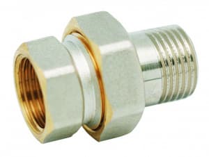 Сгон прямой с накидной гайкой 1 1/4", ВР-НР Kromwell
