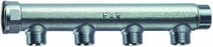 Коллектор 3/4", ВР-НР, 4 отвода 1/2", НР, межосевое 50 мм FAR