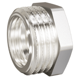 Футорка LD Pride DN50х40 (2"НР х 1 1/2" ВР) латунь никель