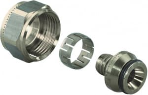 FLEX-X ЗАЖИМНОЙ АДАПТЕР ИЗ ПОКРЫТОЙ ЛАТУНИ PE-X 20X1,9/2,0-3/4"ВР ЕВРОКОНУС '10Ф (старый аналог 1045
