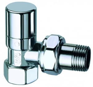 Вентиль запорный угловой LadyFAR, 3/4", ВР, цвет серебро FAR
