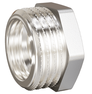 Футорка LD Pride DN50х40 (2"НР х 1 1/2" ВР) латунь никель