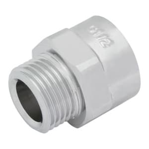 Корпус соеденителя G1/2"хG1/2", верх никелированый KAN
