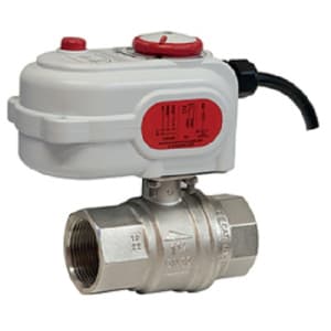 Кран шаровой 2-х ход. зональный R276B, 1 1/4" - 230 V, ВР, с сервоприводом K272, с изоляцией