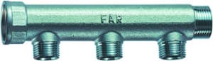 Коллектор 1", ВР-НР, 3 отвода 1/2", НР, межосевое 50 мм FAR
