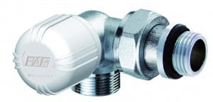 Вентиль термостатический трехосевой, левосторонний, 1/2", М24х19, EPDM FAR