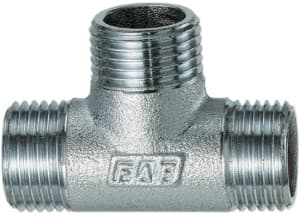 Тройник 1", НР, хромированный FAR
