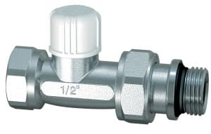 Вентиль запорный прямой 3/8” ВР, уплотнение EPDM