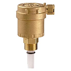 Воздухоотводчик автоматический с запорным клапаном, 3/8", нехромированный